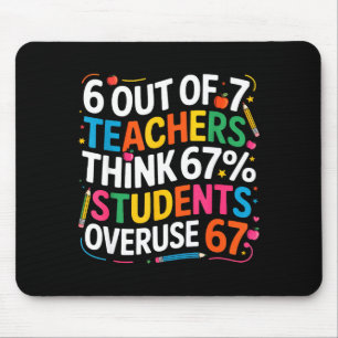 6 Out Of 7 Teachers Think 67% Of Students Overuse Mouse Pad