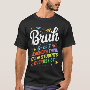 6 Out Of 7 Teachers Think 67% Of Students Overuse  T-Shirt