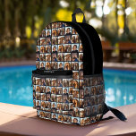 6 Photo - All Over Pattern - black white Printed Backpack<br><div class="desc">Use your square Instagram photos for the best results! TO CHANGE THE BACKGROUND - click on the customise or advanced design area, and choose a colour in the colour picker. Add your favourite pictures and snapshots to this film strip for a fun memory keeper. An artistic way to display your...</div>