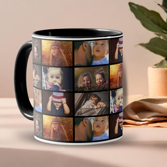 6 Photo Collage Family Photo Pattern  Mug (Creator Uploaded)
