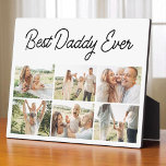 6 Photo Collage Father's Day Best Daddy Ever  Plaque<br><div class="desc">Celebrate the love and memories that make Dad one-of-a-kind with this heartfelt Best Daddy Ever 6-photo collage plaque. Perfect for Father's Day, this personalised keepsake lets you showcase six cherished moments that tell your family's story. Thoughtfully designed with bold yet minimalist text, this custom photo plaque is ideal for an...</div>