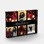 6 photo collage Merry Christmas BFF<br><div class="desc">Chic 6 Photo Template personalised "Merry Christmas" photo block for best freinds .. editable custom made for your Christmas gift idea .. change the photos and the text to suit your needs.</div>