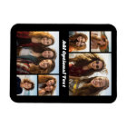 6 Photo Collage Optional Text -- CAN Edit Color