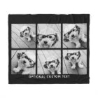 6 Photo Collage Optional Text -- CAN Edit Colour