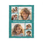 6 Photo Collage Optional Text -- CAN Edit Colour