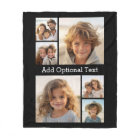 6 Photo Collage Optional Text -- CAN Edit Colour