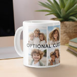6 Photo Collage Optional Text -- CAN Edit Colour Large Coffee Mug<br><div class="desc">Add your favourite pics to this fun template. You can use square photos or any photos for this grid.</div>