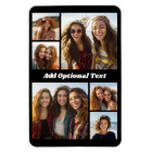 6 Photo Collage Optional Text -- CAN Edit Colour