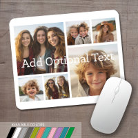 6 Photo Collage Optional Text -- CAN Edit Colour