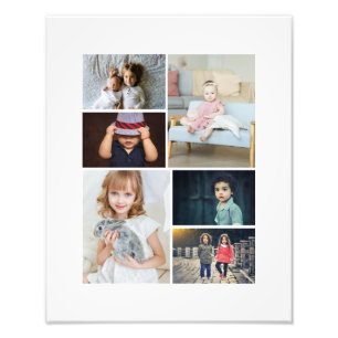 6 Photo Collage Personalised Print