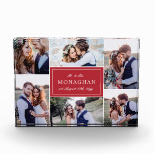 6 Photo Collage   Red Block