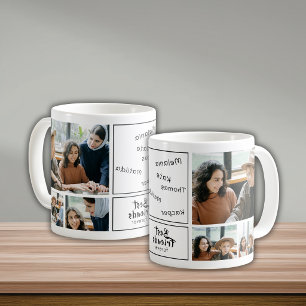 6 Photo Collage Signature Best Friends Keepsake Coffee Mug