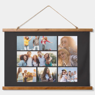 6 Photo Collage Template Personalise Hanging Tapestry