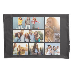 6 Photo Collage Template Personalise Pillowcase