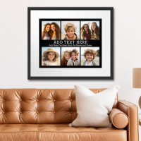 6 Photo Collage with 2 Lines of Simple Text