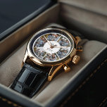 6 Photo Custom Collage Watch<br><div class="desc">Display your favourite photos on this beautiful personalised watch. Add your custom text of a one of a kind design or gift for spouse,  grandparents,  grad,  etc.</div>