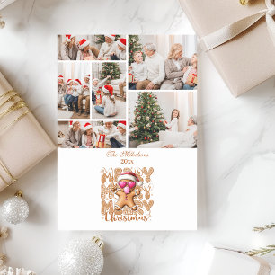 6 Photo Cute Gingerbread  Merry Christmas  Holiday Card