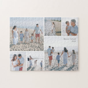 6-Photo Gallery Custom Caption Personalised Puzzle