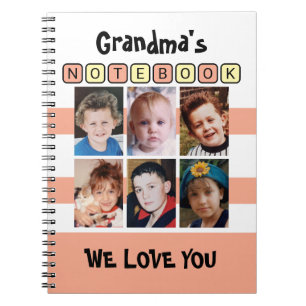6 photo love you peach grandma's notebook