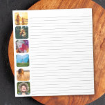 6 Photo Notepad Template Lined Notepad<br><div class="desc">Personalized rounded photo template notepad for the whole family to use.</div>