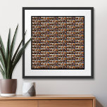 6 photo staggered all over pattern poster<br><div class="desc">Use 81 SQUARE photos to create a personal photo collage. This modern, clean layout includes a text block in a san serif font to add a family name or a name. The background colour can be changed in the customise area. ***For best results for this multi photo layout - crop...</div>