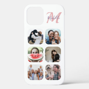 6 Photo Template Monogram  iPhone 12 Case