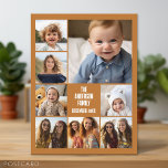 6 Photo Template with 2 Lines of Text Postcard<br><div class="desc">Use 6 square photos and make a unique and trendy postcard to send to friends. If you need to move anything around,  click on the customise button to make changes.</div>