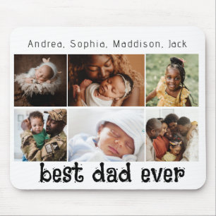 6 Photos best dad ever Mouse Pad