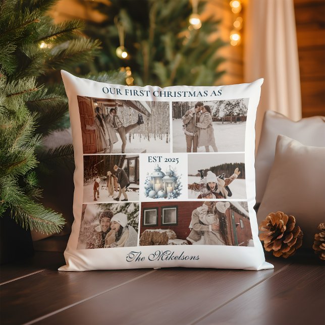 6 Photos First Christmas Together Cushion (Creator Uploaded)
