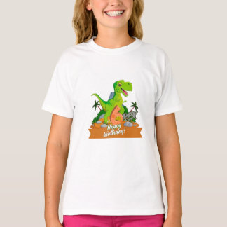 6 Rex Dinosaur Birthday Party Baby T-Shirt