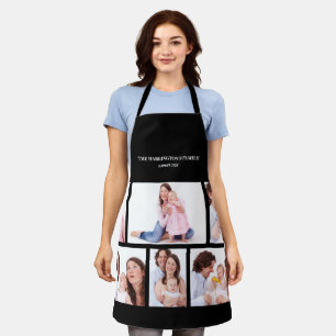 6 Sections Custom Photo Black Frames Apron