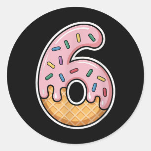 6 Six Seven Trending 67 Happy 67th Day Of School Classic Round Sticker