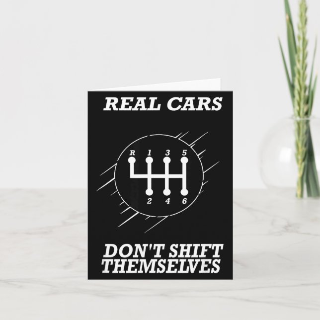 6 Speed Manual Transmission Shift Pattern  Card (Front)
