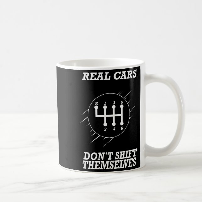 6 Speed Manual Transmission Shift Pattern  Coffee Mug (Right)