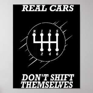6 Speed Manual Transmission Shift Pattern Poster