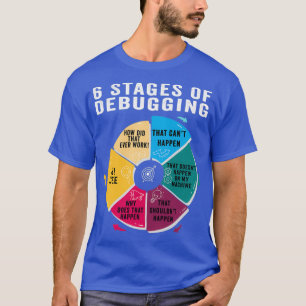 6 Stages of Debugging Sarcastic Programming Comput T-Shirt