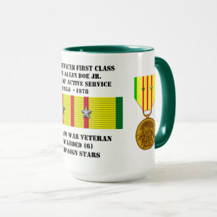 6 STARS SAILOR VIETNAM WAR MUG