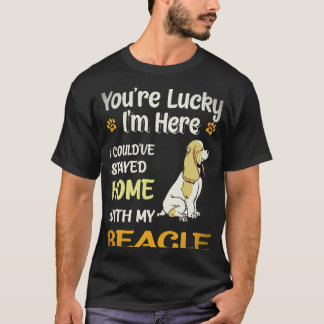 6 Stayed Home With My Beagle T-Shirt