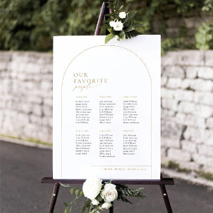 6 Tables Welcome Seating Chart