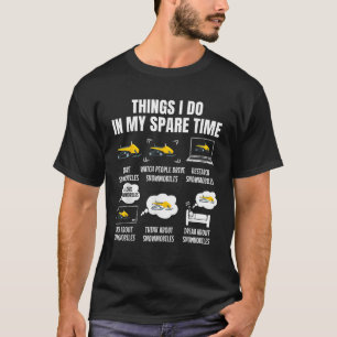 6 Things I Do In My Spare Time Snowmobile T-Shirt