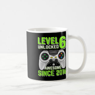 6 Unlocked Awesome 2016 Video Game 6th Birthday Gi Coffee Mug