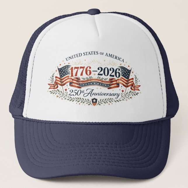 #6 USA TRUCKER HAT (Front)