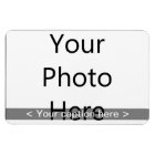 6"x4" Landscape Photo Magnet (White Text)