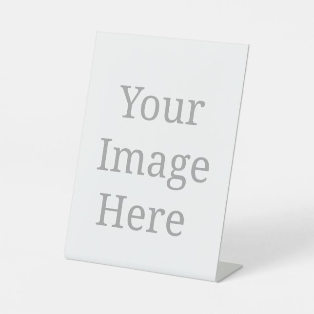 6" x 8"  pedestal sign (Front)