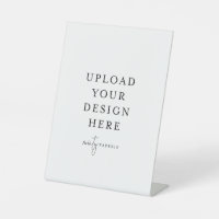 6" x 8" Plastic Pedestal Stand Sign