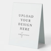 6" x 8" Plastic Table Tent Sign