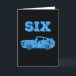 6 Year Old 6th Birthday Boy Muscle Car Card<br><div class="desc">The 6th Birthday 6 Year Old Boy Gift Muscle Car! For son,  nephew,  grandchild and kids! A 6th birthday shirt,  6th birthday gift,  6 year old,  6th bday gift or car birthday party!</div>