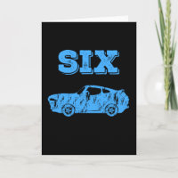 6 Year Old 6th Birthday Boy Muscle Car