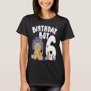 6 year old Birthday boy dinosaur T-Shirt