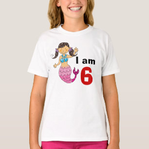 6 year old birthday mermaid girl T-Shirt